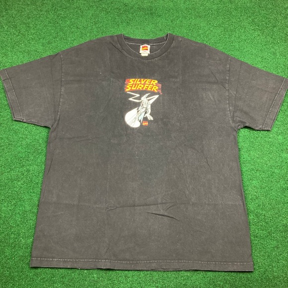 Vintage Marvel Silver Surfer Shirt Mens XXL Black 2006 Comic Book Fantastic 4 - Picture 2 of 10